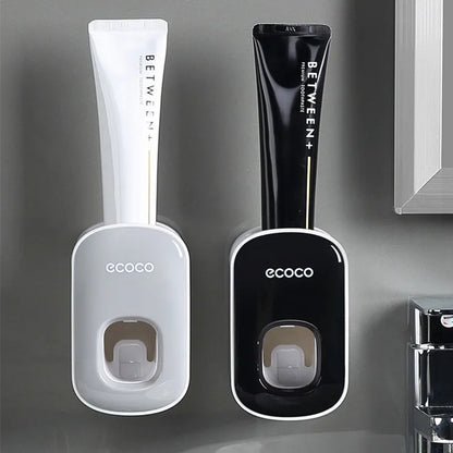 Automatic Toothpaste Dispenser with Toothbrush Holder