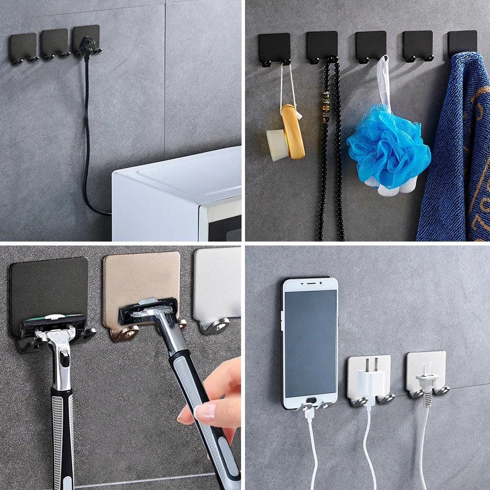 Punch-Free Razor Holder Wall Shelf