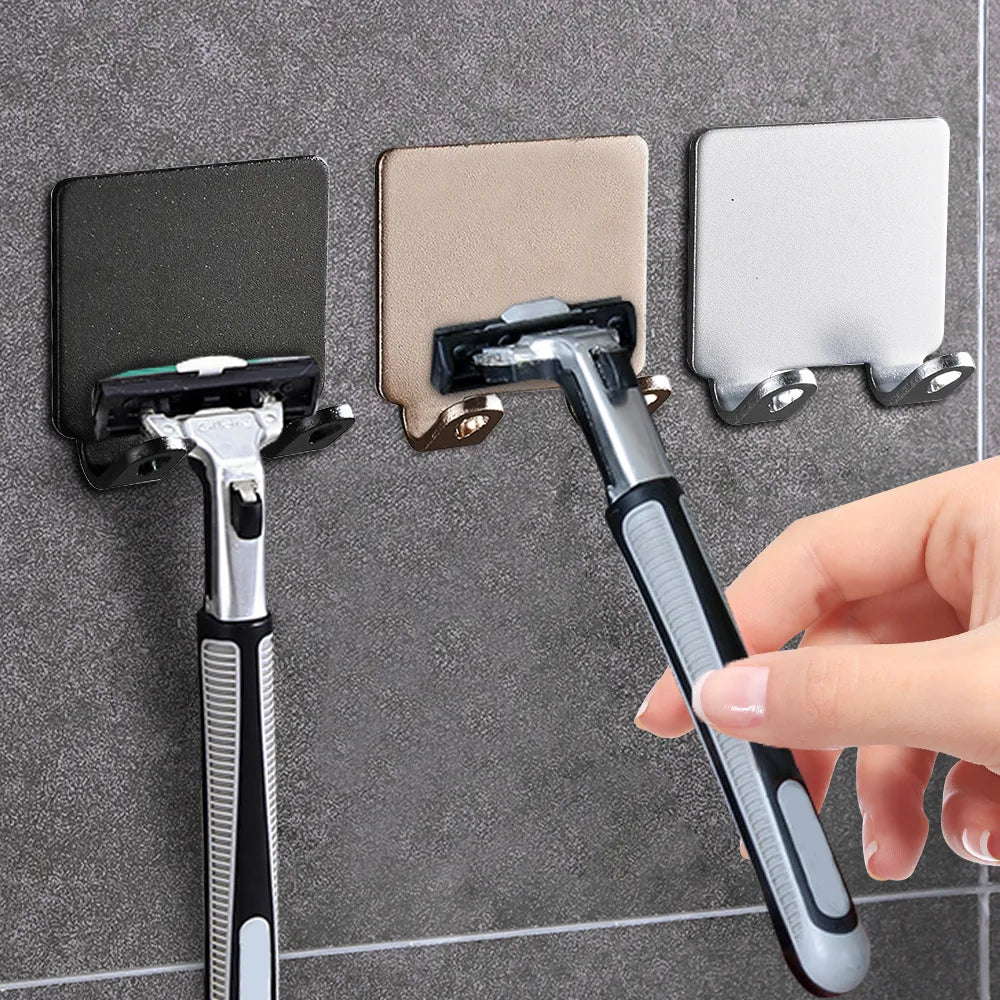 Punch-Free Razor Holder Wall Shelf